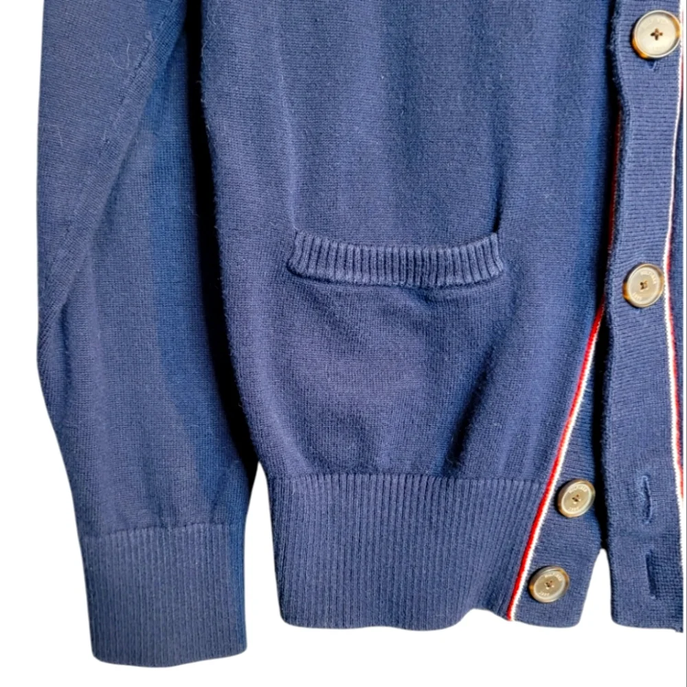 Tommy Hilfiger Navy Button-Up Cardigan Men’s L - Picture 4 of 7